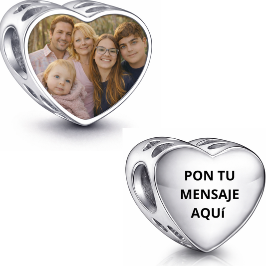 Charm Corazón con Mensaje