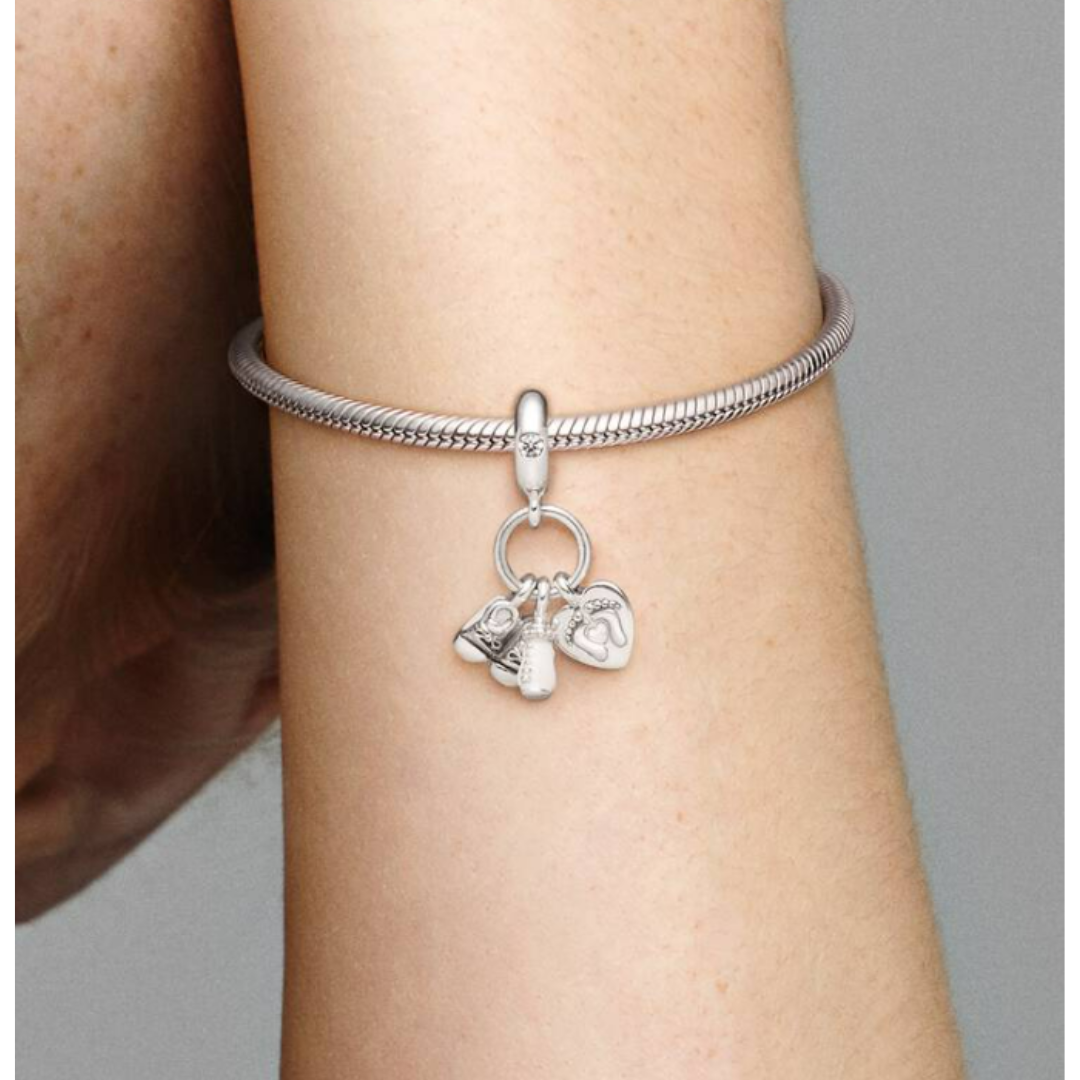 Charm colgante en plata de ley Mi Bebé