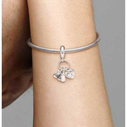 Charm colgante en plata de ley Mi Bebé