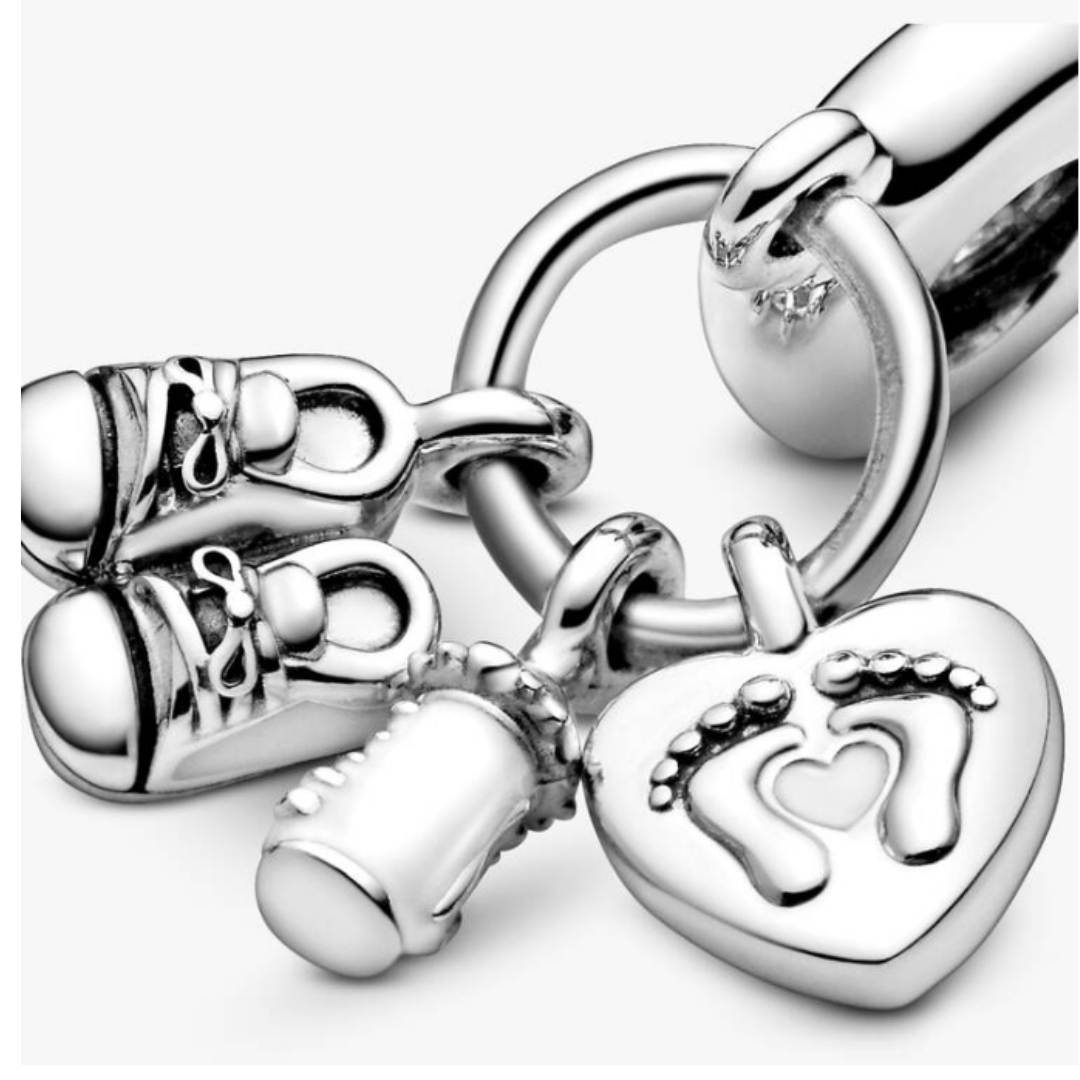 Charm colgante en plata de ley Mi Bebé