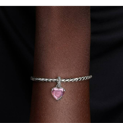 Charm Colgante I Love You Mom en Plata